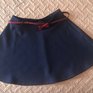 blue circle skirt